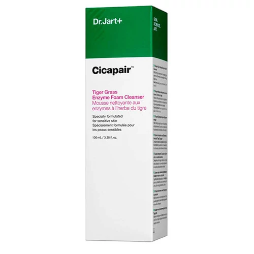 Энзимная пенка-антистресс DR. JART для умывания Cicapair Tiger Grass Enzyme Foam Cleanser 100мл - Фото №2