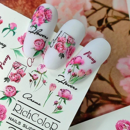 Слайдер Richcolor Nails Slider 058 цветы - Фото №2