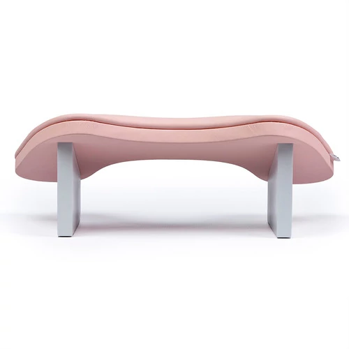 Подставка ортопедическая маникюрная ECOSTAND Butterfly розовая на белых ножках - Фото №3