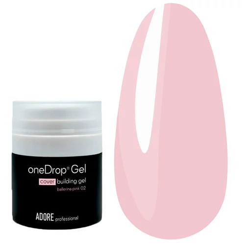 Гель ADORE One Drop Gel №02 ballerina pink (с вакуумной помпой) 30 мл (2101400443669) - Фото №1