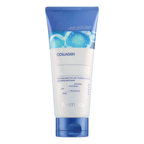 Пилинг-гель FARMSTAY для лица с коллагеном Collagen Water Full Moist Peeling Gel 180 мл - Фото №1