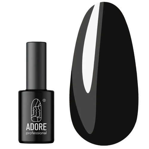 Гель лак ADORE MG-01 "onyx" черная глазурь 8 мл (2101200441766) - Фото №1