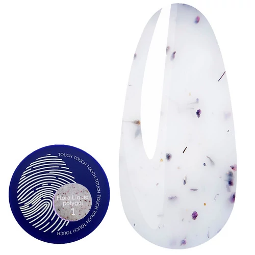 Полигель Touch Polygel Flora №01 молочный с сухоцветами 15 мл (2930000052847) - Фото №1