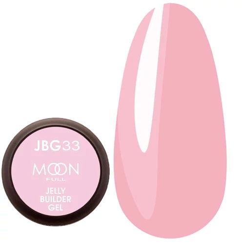 Гель-желе для наращивания MOON FULL Jelly Builder Gel №33 нежно - розовый 30 мл (5905123022333) - Фото №1