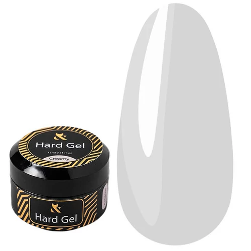 Гель F.O.X Hard gel Cover Creamy молочно-белый 15 мл (HGs-Cr) - Фото №1