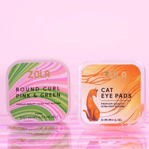 Набор валиков ZOLA для ламинирования Round Curl Pink & Green (S, S1, M, M1, L, L1, XL, XL1) (05124) - Фото №6