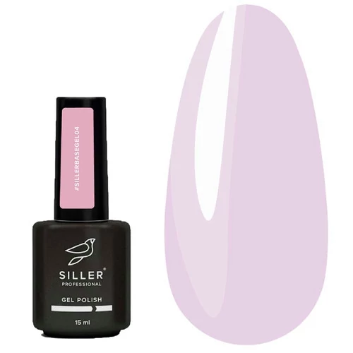 База Siller Base Gel №004 молочно-лиловый 15 мл (НФ-00019052) - Фото №1