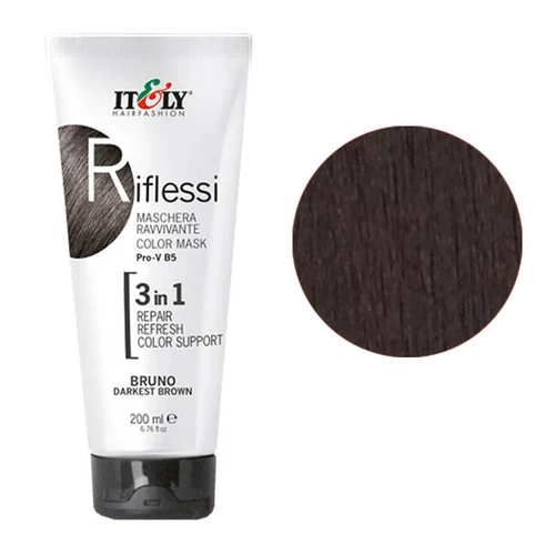 Тонирующая маска RIFLESSI 3 в 1 темно-коричневый 200мл BRUNO DARKEST BROWN (8029840008436)