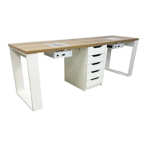 Маникюрный стол MARKWOOD SM-500-08 для двух мастеров - Фото №1
