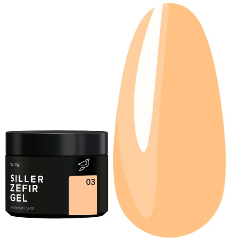 Гель для наращивания SILLER Zefir №03 (банка) песочный 15 мл (НФ-00019230) - Фото №1