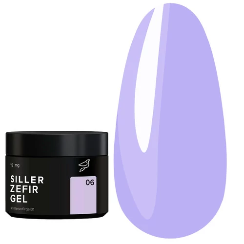 Гель для наращивания SILLER Zefir №06 (банка) лиловый 15 мл (НФ-00019233) - Фото №1