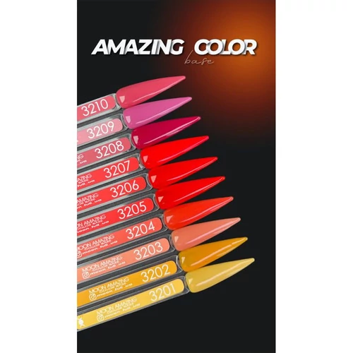 Base MOON FULL Amazing Color Base №3209 cherry pink 12 ml (5905123022593) - Photo №4