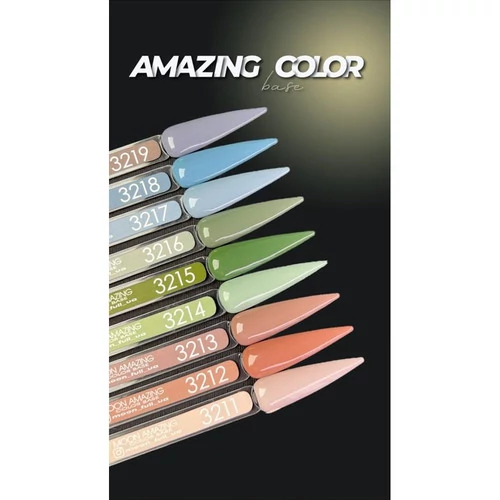 SALE База MOON FULL Amazing Color Base №3218 ярко- голубой 12 мл (5905123022685) - Фото №4