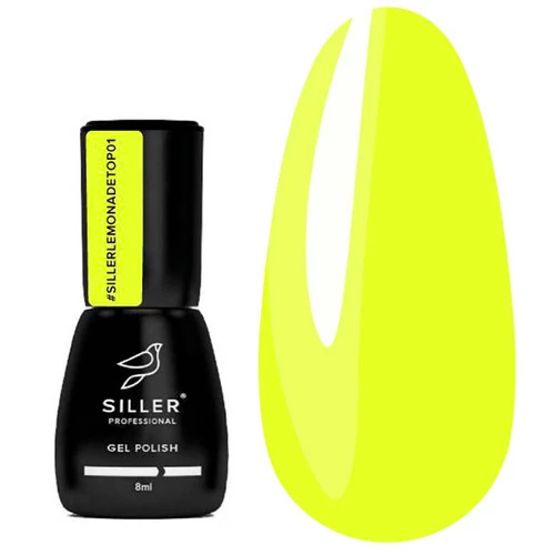 Топ для ногтей SILLER Lemonade №01 лимонный 8 мл (НФ-00019333) - Фото №1