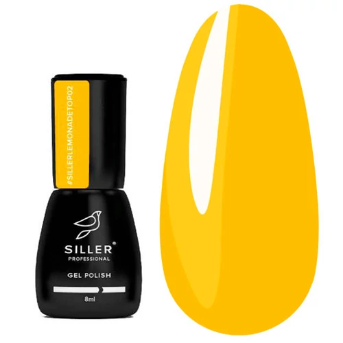 Топ для ногтей SILLER Lemonade №02 желтый 8 мл (НФ-00019334) - Фото №1
