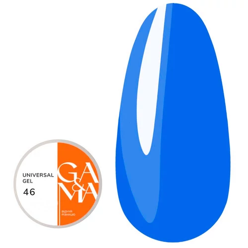 Гель для наращивания GA&MA Universal №046 неоново-синий 15 мл (7702660) - Фото №1