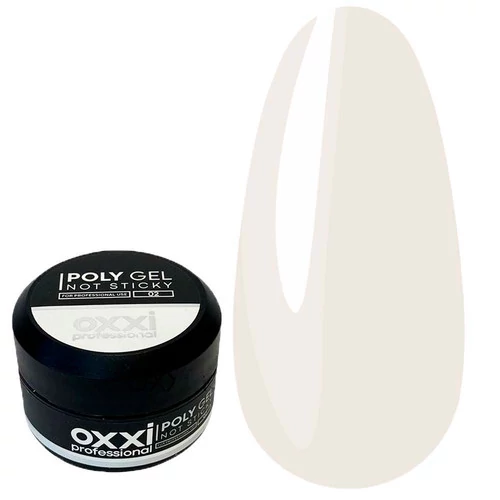 Полигель OXXI Poly Gel NOT STICKY №02 молочный 30 мл (000002821) - Фото №1