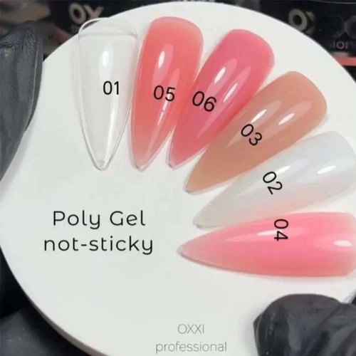 Полигель OXXI Poly Gel NOT STICKY №04 розовый 30 мл (000002823) - Фото №2