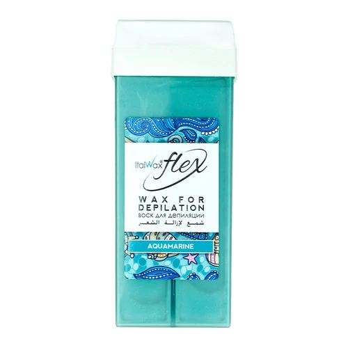 Воск кассетный ITALWAX Flex Aquamarine  аквамарин 100 мл (C100AQ_IT) - Фото №1