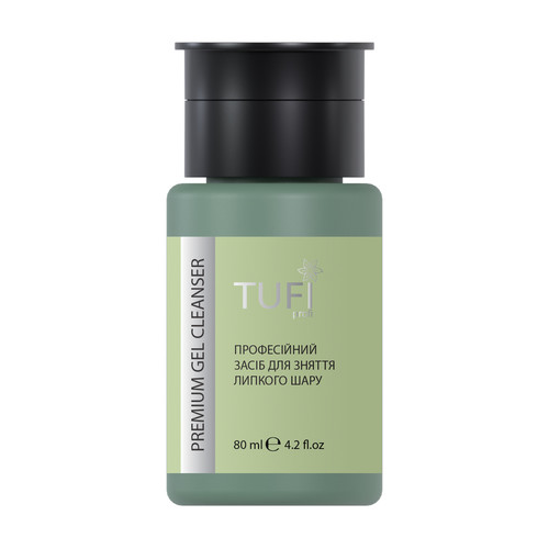 Жидкость для удаления липкого слоя TUFI profi Gel Cleanser с помпой 80 мл (0311353)