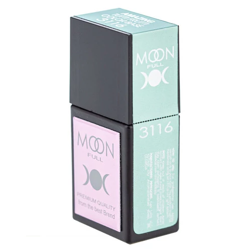 SALE База для ногтей MOON FULL Amazing Tutti Frutti №3116 пастельно-бирюзовый 12 мл (5905123023583) - Фото №2