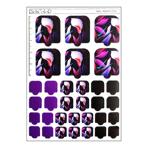 Пленка для педикюра Richcolor Nail Wraps №01 - Фото №1