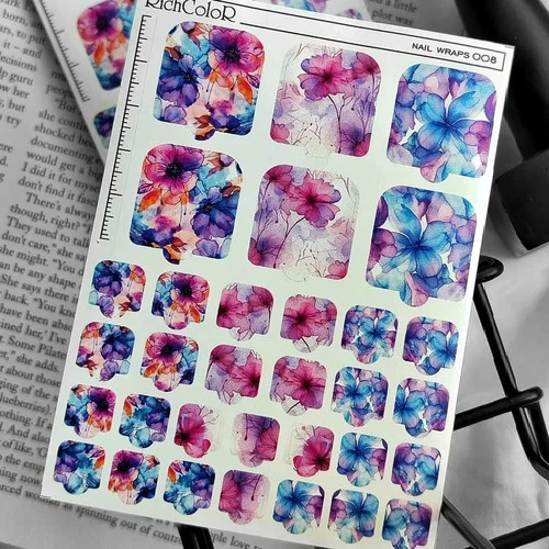 Пленка для педикюра Richcolor Nail Wraps №08 - Фото №2