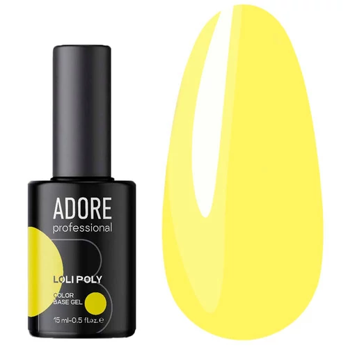 База ADORE LOLI POLY BASE №07 banana ярко-желтая 15 мл (2101000446237) - Фото №1