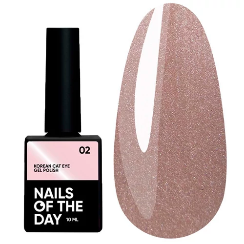 Гель-лак NAILS OF THE DAY Korean Cat Eye №02 полупрозрачный светло-розовый 10 мл (НФ-00019736) - Фото №1