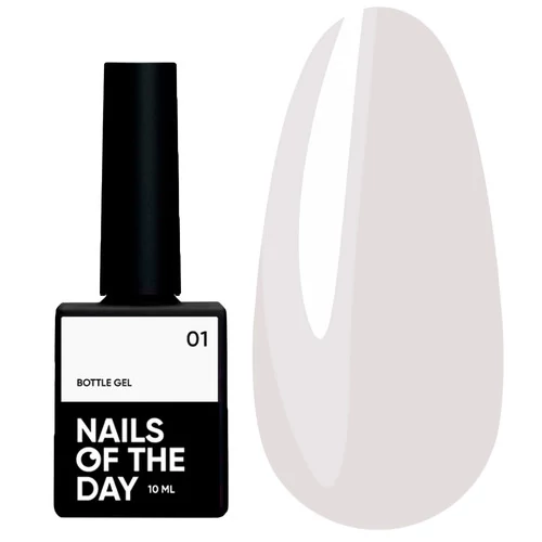 Гель для наращивания  NAILS OF THE DAY Bottle Gel №01 белый 10 мл (u0000016256) - Фото №1