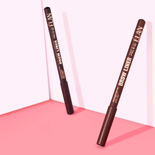 Карандаш ELAN professional line пудровый для бровей Brow Liner Pro 01 medium brown - Фото №4