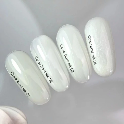 База для ногтей NAILS OF THE DAY Cover NEW Formula (MILK) №04 молочный с блестками 10 мл (НФ-00020191) - Фото №2