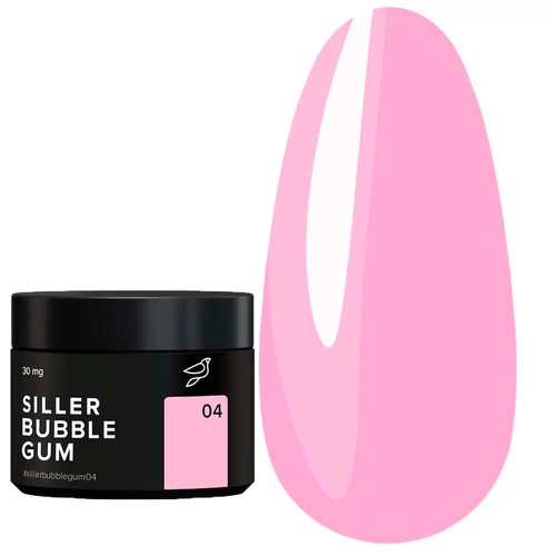 Гель для наращивания Siller BUBBLE GUM №04 розовый 15 мл (банка) (НФ-00020224) - Фото №1
