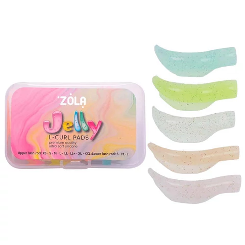 Валики ZOLA для ламинирования Jelly L-Curl для верхних и нижних ресниц (05535) - Фото №1