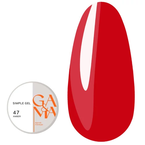 Гель для наращивания GA&MA Simple gel №047 Amber 15 мл (7702632) - Фото №1