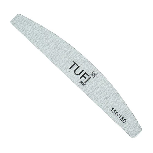 Пилка для ногтей TUFI profi Полукруг Серая 150/150 грит 17.8 см 1 шт (0308068) - Фото №1