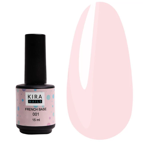 База KIRA Nails French 001 нежно-розовый 15 мл (456324) - Фото №1
