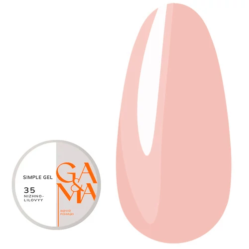 Гель для наращивания GA&MA Simple gel №035 нежно лиловый 30 мл (7702358) - Фото №1