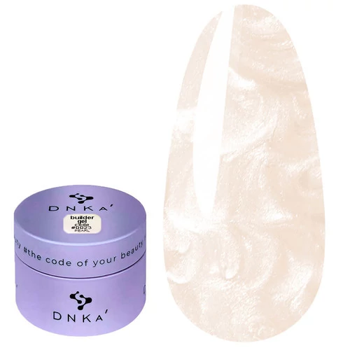 Гель DNKa Builder Gel №0023 Pearl светло-бежевый с перламутром 30 мл (BGD0023) - Фото №1