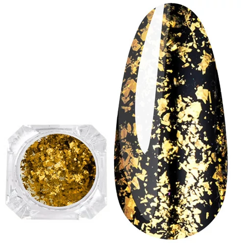 Втирка для ногтей Color Foil Global Fashion золото (12)