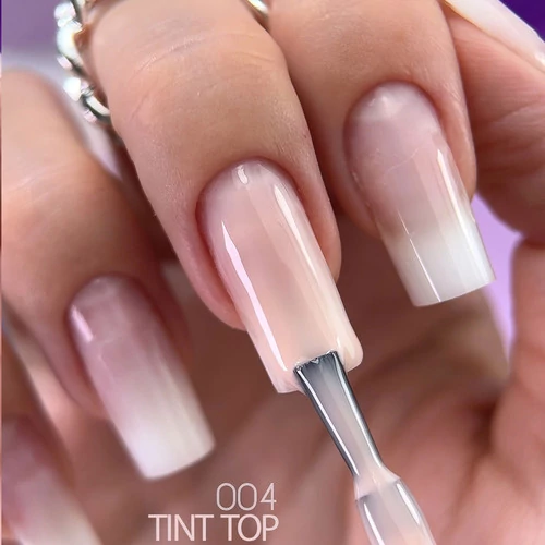 Топ KOMILFO Tint Top 004 без липкого слоя, с УФ-фильтрами светло-бежевый 8 мл (519004) - Фото №2