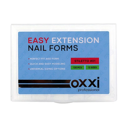 Верхние формы OXXI Easy Extension Nail Forms 1 Stiletto (000002927) - Фото №4