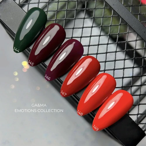Гель-лак GA&MA Emotions collection №144 MRIY темно-зеленый 10 мл (7701444) - Фото №2
