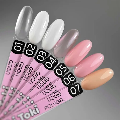 Полигель TOKI TOKI Liquid Polygel №04 полупрозрачный розовый 5 мл (2002PG04) - Фото №3