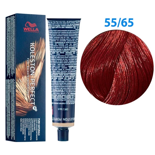 УЦЕНКА! Краска для волос Wella Professionals Koleston Perfect № 55/65 фиолетовый махагон vibrant reds (8005610667461)