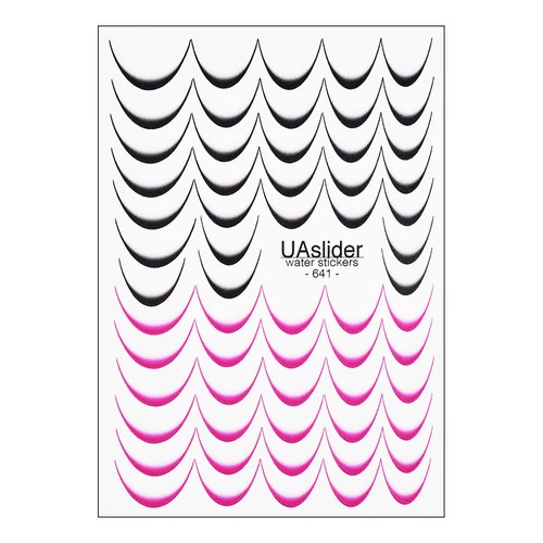 Слайдер дизайн UAslider френч омбре розовый, черный №641 - Фото №1