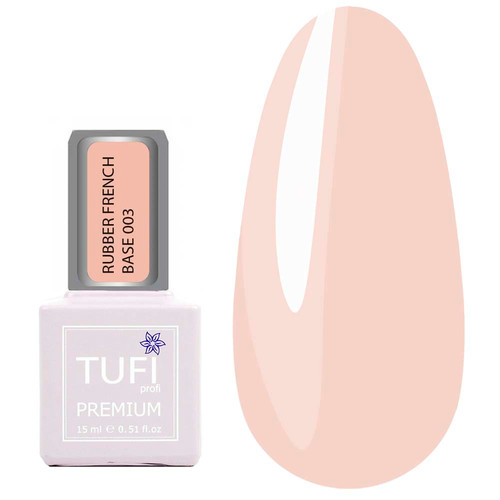 База TUFI profi RUBBER FRENCH BASE 03 Розовый Персик 15 мл (0227139)