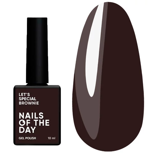 Гель-лак NAILS OF THE DAY Let's special Brownie холодно-коричневый 10 мл (НФ-00020816) - Фото №1