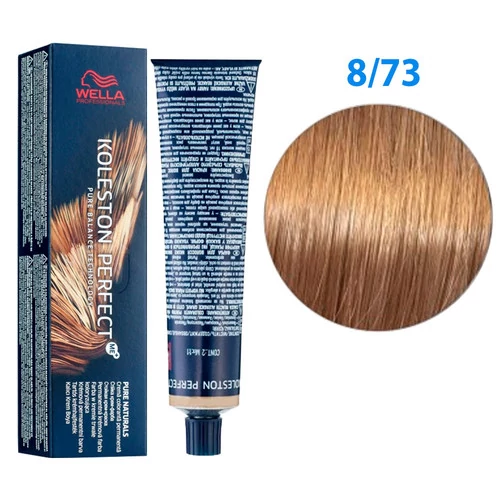 УЦЕНКА! Краска для волос Wella Professionals Koleston Perfect № 8/73 светлый блонд коричневый золотистый deep browns (8005610663951)