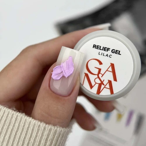 Набор GA&MA Relief Gel Pastel Collection ( (5 шт по 5 г: yellow, green, blue, lilac, gray) (7703012) - Фото №2